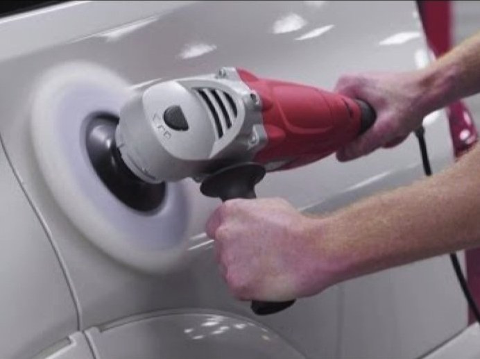 Improvised soft tissue work with a car buffer